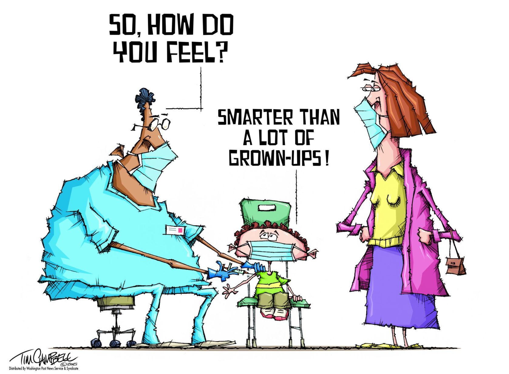 Tim Campbell cartoon